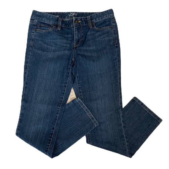 Ann Taylor Loft Modern Straight Leg Ladies Denim Jeans - Size 4P - Picture 2 of 12